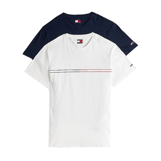 Tommy Hilfiger Ανδρική κοντομάνικη μπλούζα Logo Slim T-Shirts 2-Pack